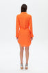 Frill detailed shirt mini dress